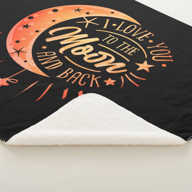 Liebe zum Mond und zurück Romantisches Geschenk fü Sherpadecke (3/4)