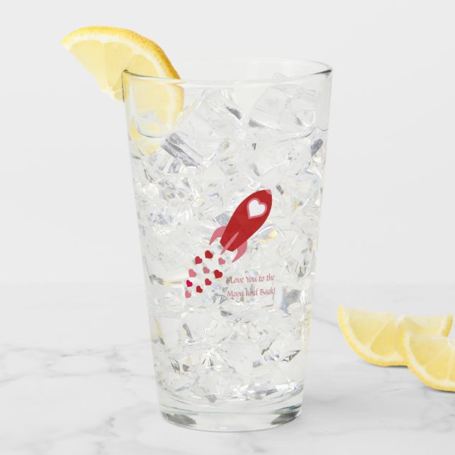 Liebe zum Mond und zurück zum Raketenschiff Glas (Vorderseite Ice)