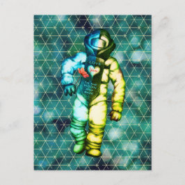 Liebe zum Mondastronaut, der Coolen Raum Zeichne Postkarte