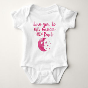 Liebe zum Moon Hand Trendy Baby Girl Baby Strampler