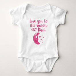 Liebe zum Moon Hand Trendy Baby Girl Strampler