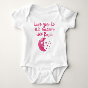 Liebe zum Moon Hand Trendy Baby Girl Strampler