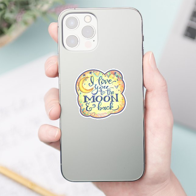 Liebe zum Moon Kids Inspirivity Sticker (Telefon)