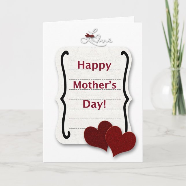 Liebe zum Muttertag Karte (Vorderseite)