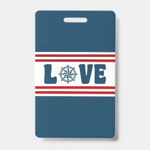 Liebe zum nautischen Design Ausweis