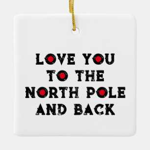Liebe zum Nordpol Keramikornament