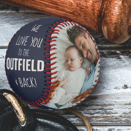 Liebe zum Outfield Foto Blue Leather Look Baseball
