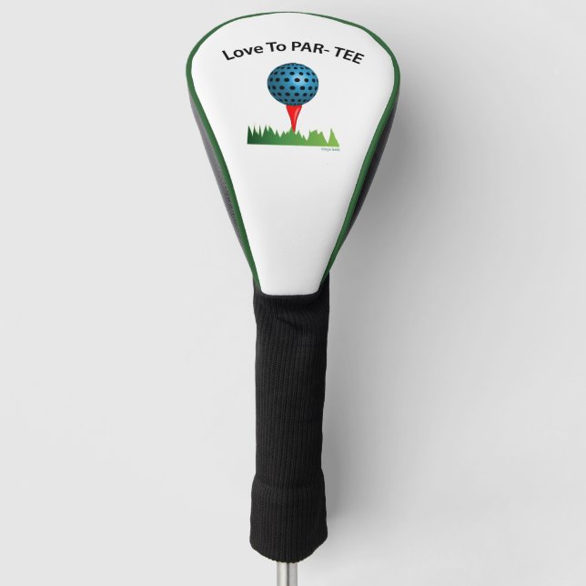 Liebe zum Par-T-Shirt, Funny Golf Quote Golf Headcover (Vorderseite)