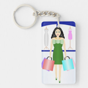 LIEBE ZUM SHOPPING SCHLÜSSELANHÄNGER