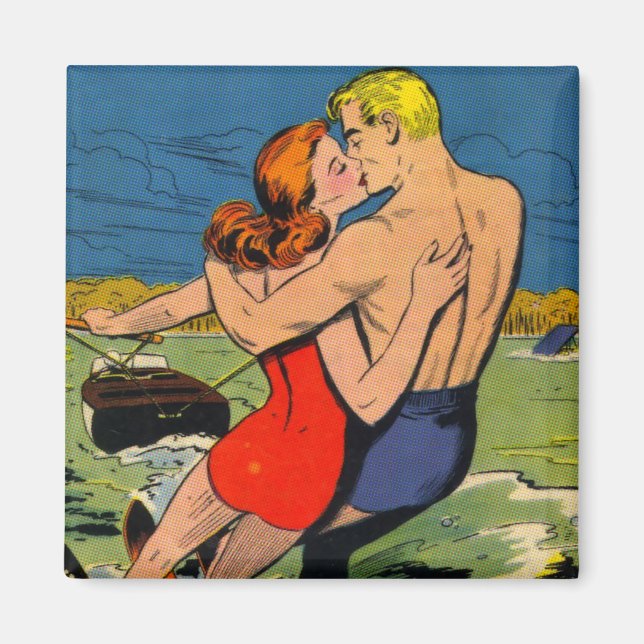 Liebe zum Skis Magnet (Vorne)