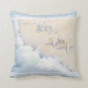 Liebe zum Strand und zum hinteren Starfish Ocean S Kissen