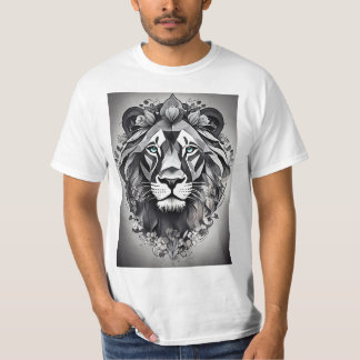 Liebe zum T - Shirt für Männer mit Löwendesign