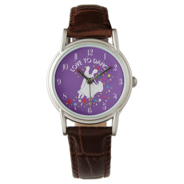Liebe zum Tanzen Armbanduhr (Vorderseite)