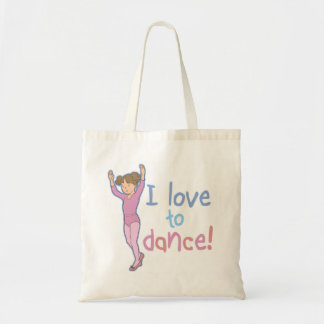 Liebe zum Tanzen Ballerina Tragetasche