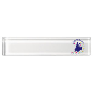 Liebe zum Tanzen Namensplakette