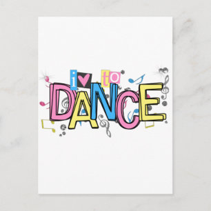 Liebe zum Tanzen Postkarte