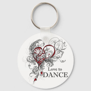 Liebe zum Tanzen Schlüsselkette Schlüsselanhänger