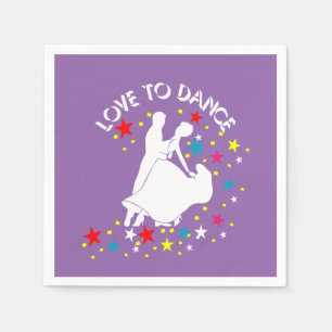 Liebe zum Tanzen Serviette