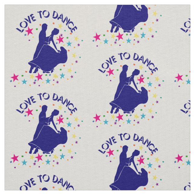 Liebe zum Tanzen Stoff (Muster)