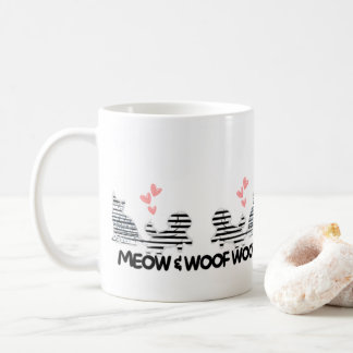 Liebe zum Thema Katze und Hunde Tasse