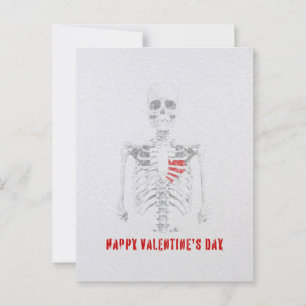 "LIEBE ZUM TOD" - EDGY VALENTINE'S DAYCARD 💀 POSTKARTE