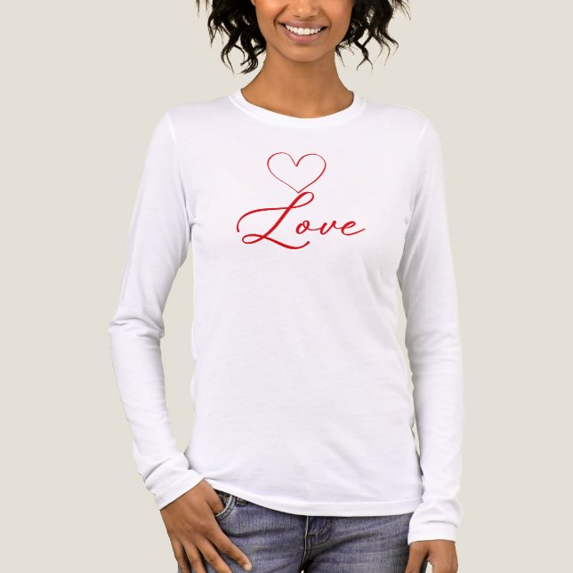 Liebe zum Valentinstag  Tri-Blend Shirt (Vorderseite)
