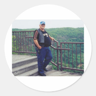 Liebe zum Vater Runder Aufkleber