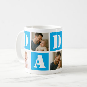 Liebe zum Vatertag 5 Foto-Collage Benutzerdefini Kaffeetasse