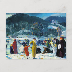 Liebe zum Winter (1914) George Bellows Postkarte