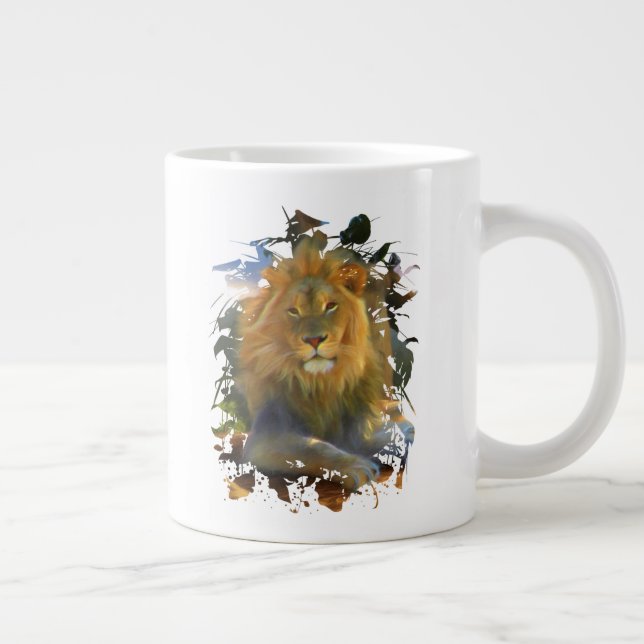 LIEBE ZUR ARBEIT Jumbo-Tasse (Rechts)