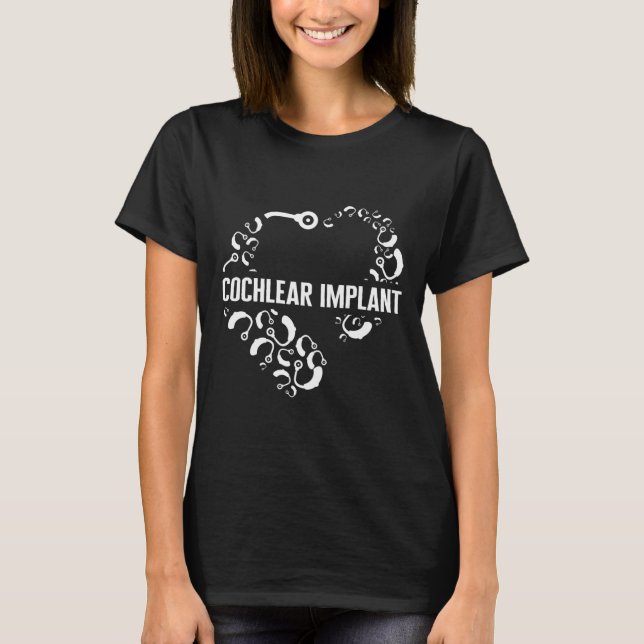 Liebe zur Bewusstlosigkeit Cochlear Implant Asl He T-Shirt (Vorderseite)