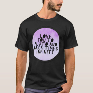 Liebe zur Lila Aquarellgestaltung T-Shirt