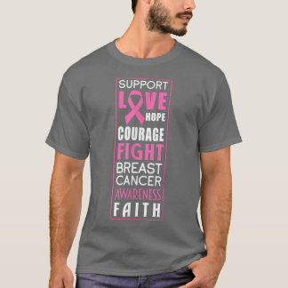 Liebe zur Unterstützung des Brustkrebs-Kriegers ho T-Shirt