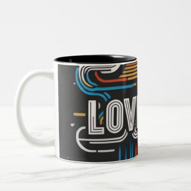 Liebe Zweifarbige Tasse (Links)