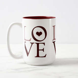 Liebe Zweifarbige Tasse