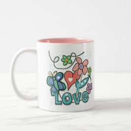 Liebe Zweifarbige Tasse