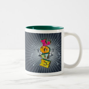 LIEBE ZWEIFARBIGE TASSE