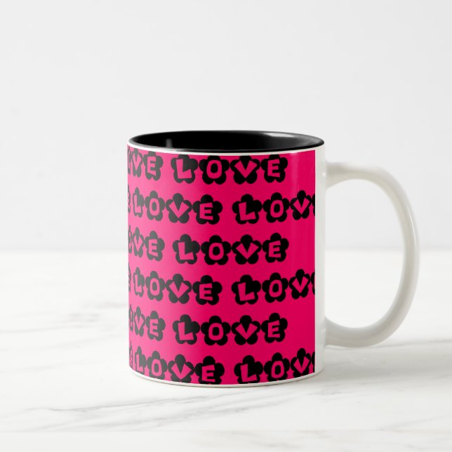 LIEBE ZWEIFARBIGE TASSE (Rechts)