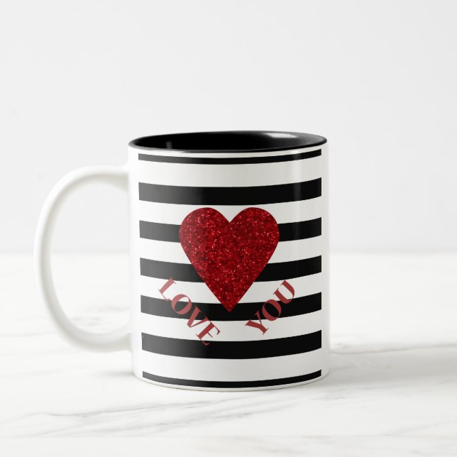 Liebe Zweifarbige Tasse (Links)