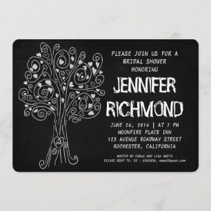 Liebebaumtafel-Brautpartyeinladungen Einladung