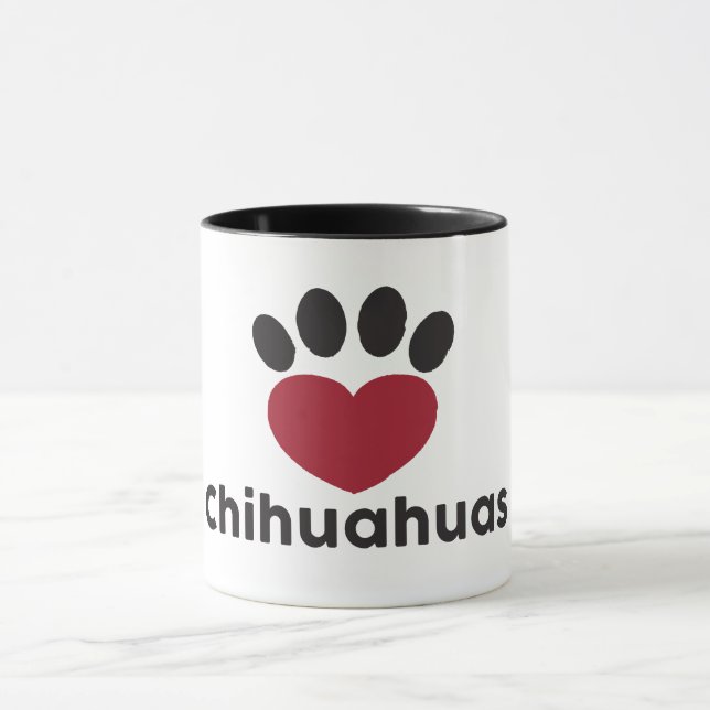 Liebechihuahuas-Tasse Tasse (Zentrum)