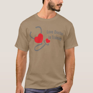 Liebedoktor im Trainingsstethoskop-Herz-T - Shirt
