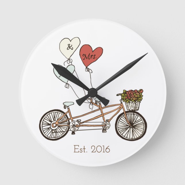 Liebefahrrad Herr u. Frau Wanduhr (Vorderseite)