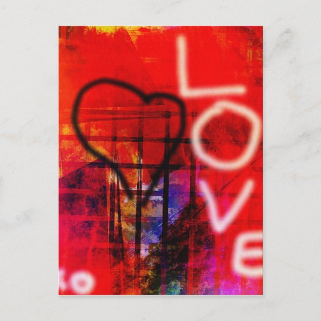 LiebeGraffiti Postkarte (Vorderseite)