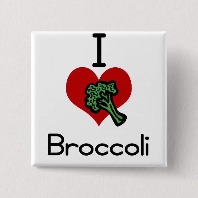 Liebeherz I Brokkoli Button (Vorderseite)