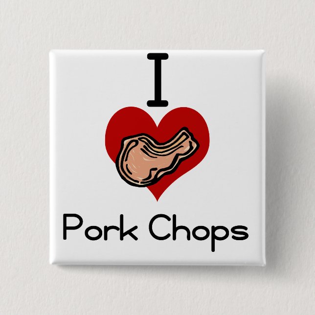 Liebeherz I Schweinekotelett Button (Vorderseite)