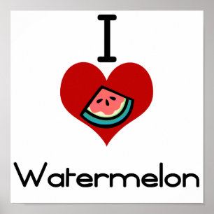 Liebeherz I Wassermelone Poster