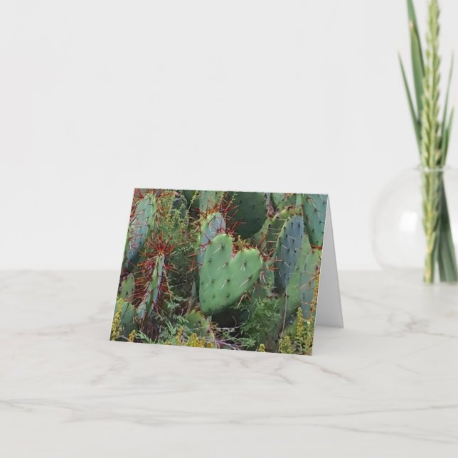 Liebekaktus notecard karte (Vorderseite)