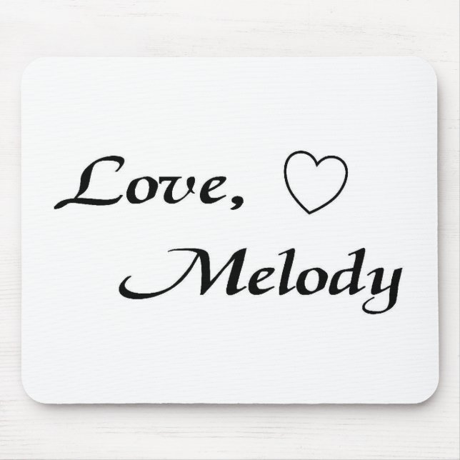 Liebemelodie mousepad- besonders angefertigt mousepad (Vorne)