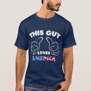 Lieben Amerika dieses Typ T-Shirt